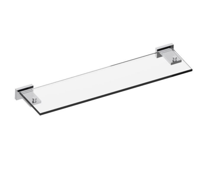 tablette en verre VIENNA 480671 nickel poli