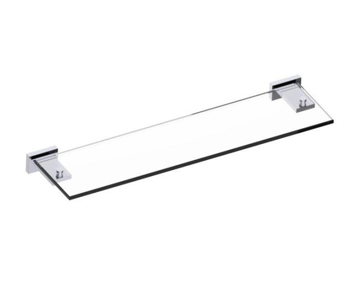tablette en verre VIENNA 480671 chrome poli