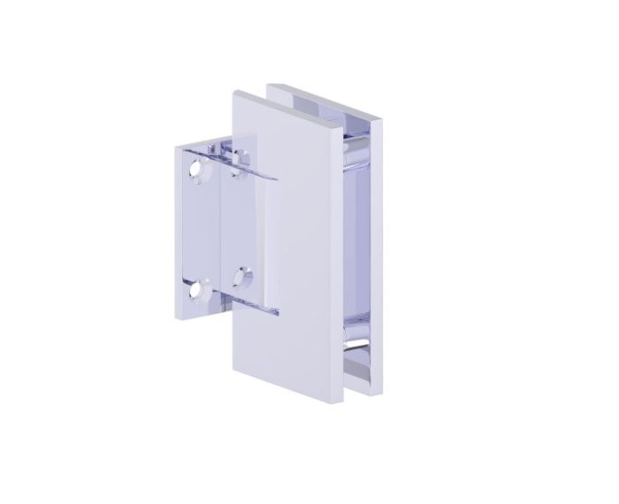 montage mural Short Back Plate Hinge YORK 51032 chrome poli