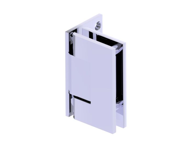 montage mural décalée Back Plate Hinge DOVER 52036 chrome poli
