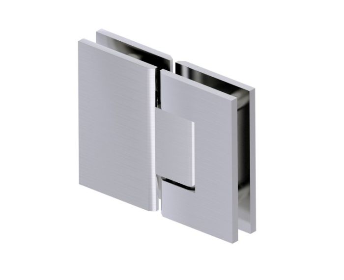 ajustable charnière verre-à-verre 180 degrés DOVER 52054-ADJ nickel brossé