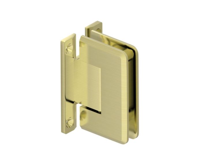 montage mural 'H' Back Plate Hinge CROSBY 53034 laiton brossé