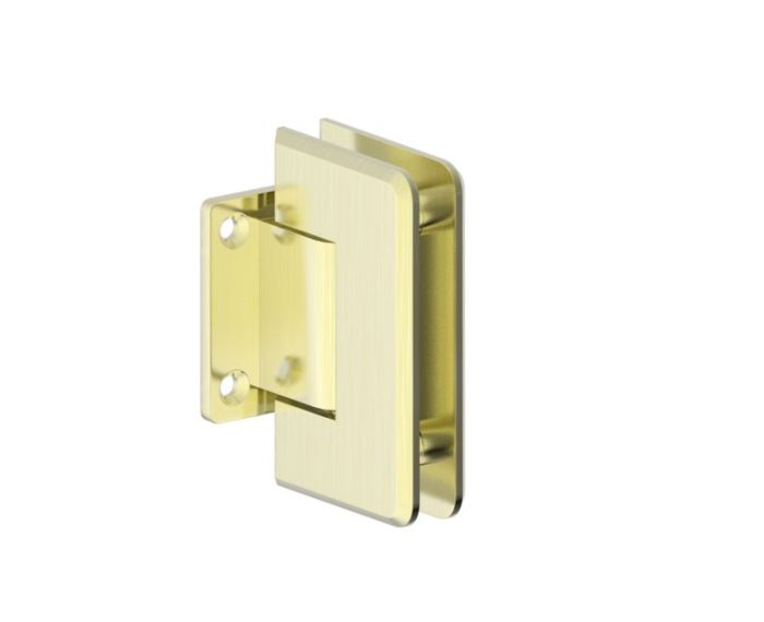 montage mural Short Back Plate Hinge ASHFORD 54032 laiton brossé