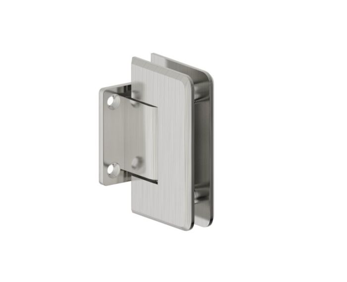 montage mural Short Back Plate Hinge ASHFORD 54032 nickel brossé