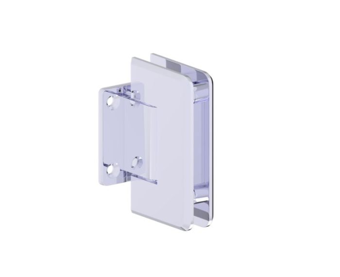 montage mural Short Back Plate Hinge ASHFORD 54032 chrome poli