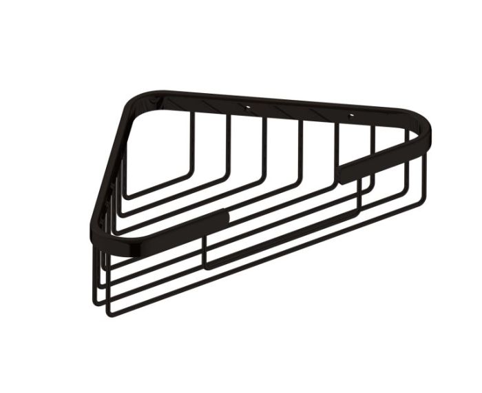 panier grillagé Corner Mount Bath & panier de douches 828006 noir mat
