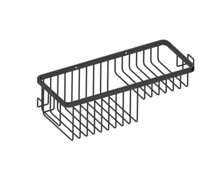 panier grillagé with Hooks Bath & panier de douches 828011 noir mat