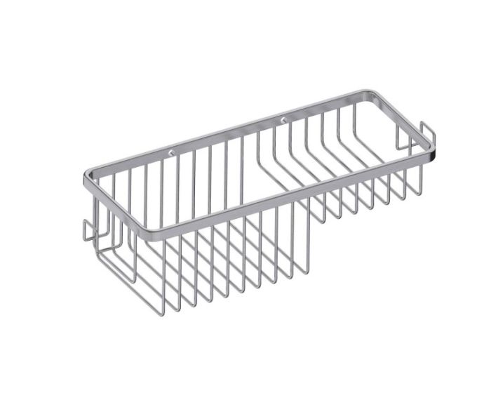 panier grillagé with Hooks Bath & panier de douches 828011 nickel brossé