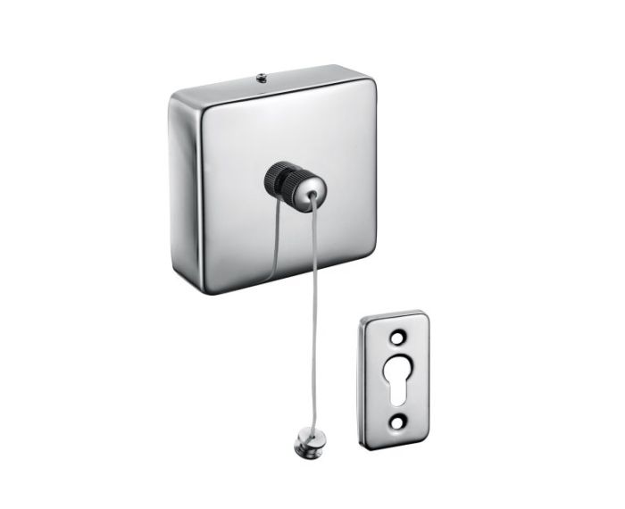 7 po corde à linge carrée HOTEL 8282003 chrome poli
