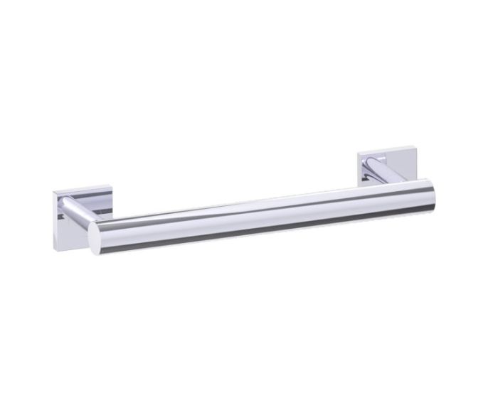 barre d'appui ronde with Square Rosettes série 9400 12 po 8289412 chrome poli