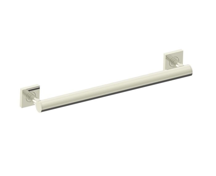 barre d'appui ronde with Square Rosettes série 9400 18 po 8289418 nickel poli