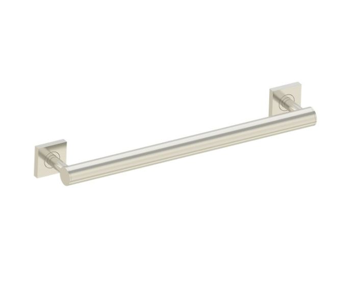 barre d'appui ronde with Square Rosettes série 9400 18 po 8289418 nickel brossé