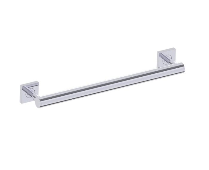 barre d'appui ronde with Square Rosettes série 9400 18 po 8289418 chrome poli