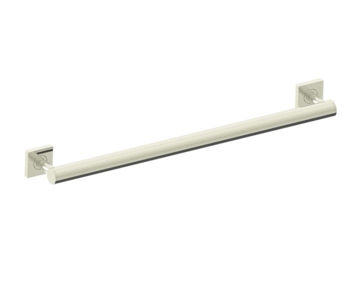 barre d'appui ronde with Square Rosettes série 9400 24 po 8289424 nickel poli