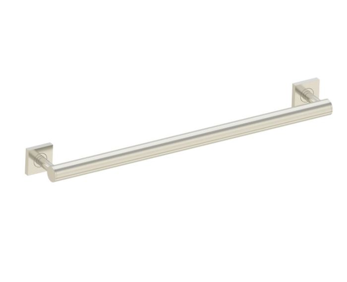 barre d'appui ronde with Square Rosettes série 9400 24 po 8289424 nickel brossé