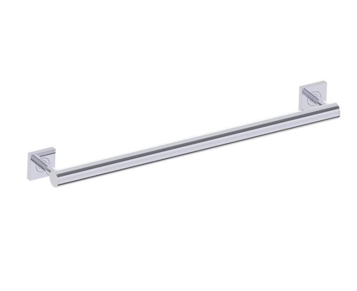 barre d'appui ronde with Square Rosettes série 9400 24 po 8289424 chrome poli
