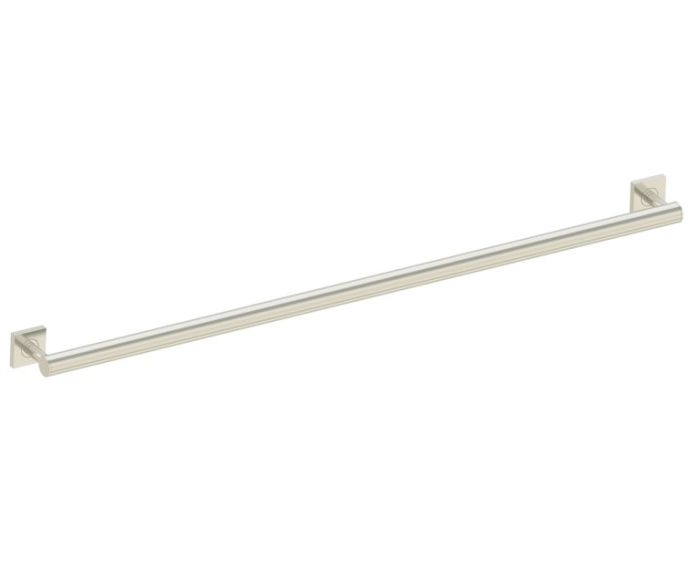barre d'appui ronde with Square Rosettes série 9400 42 po 8289442 nickel brossé