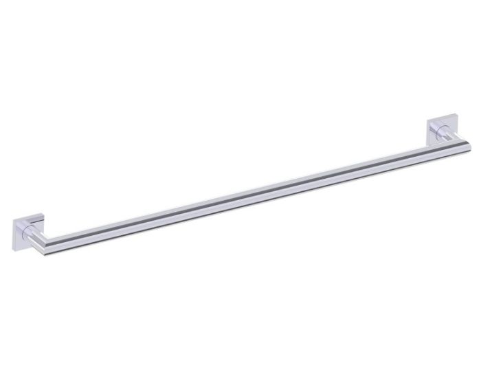 barre d'appui chanfreinée avec rosaces carrées série 9600 36 po 8289636 chrome poli