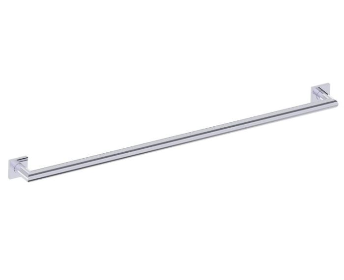 barre d'appui chanfreinée avec rosaces carrées série 9600 42 po 8289642 chrome poli