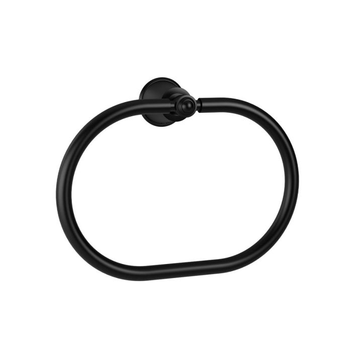 Anneau à serviette pour salle de bain Rustik Noir