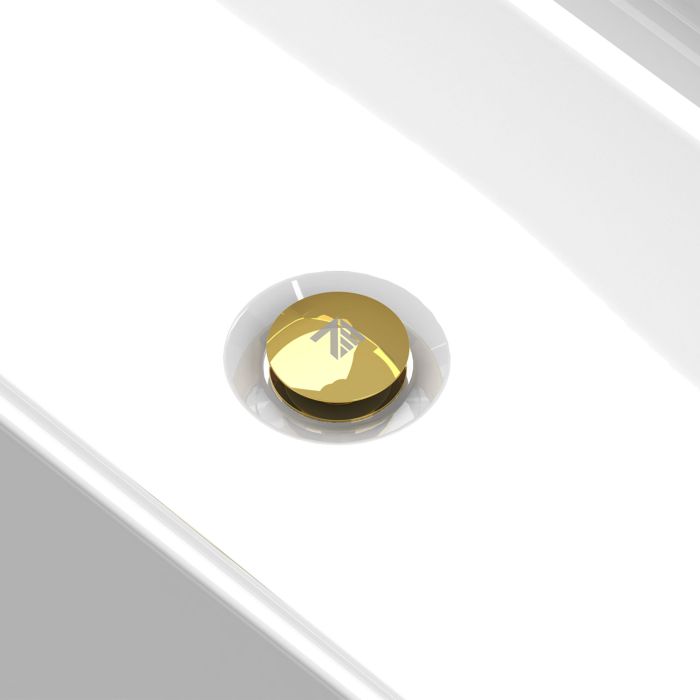 Drain de baignoire en or 24K