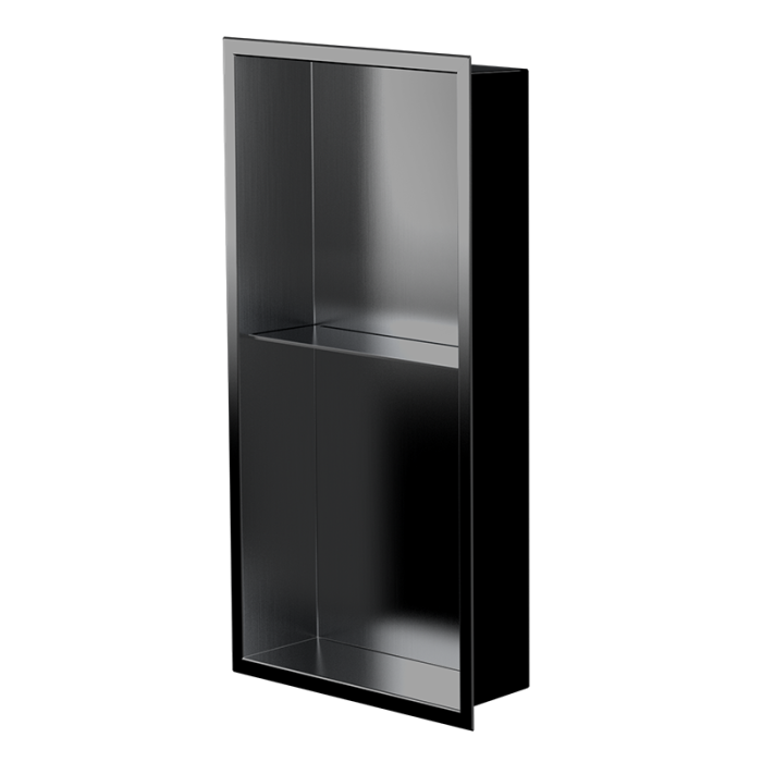 Niche murale de douche Acia 24 po x 12 po PVD noir