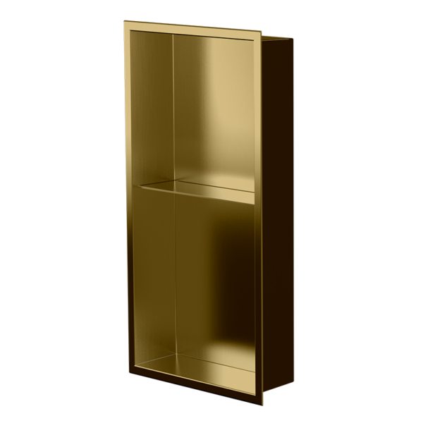 Niche murale de douche Acia 24 po x 12 po PVD or