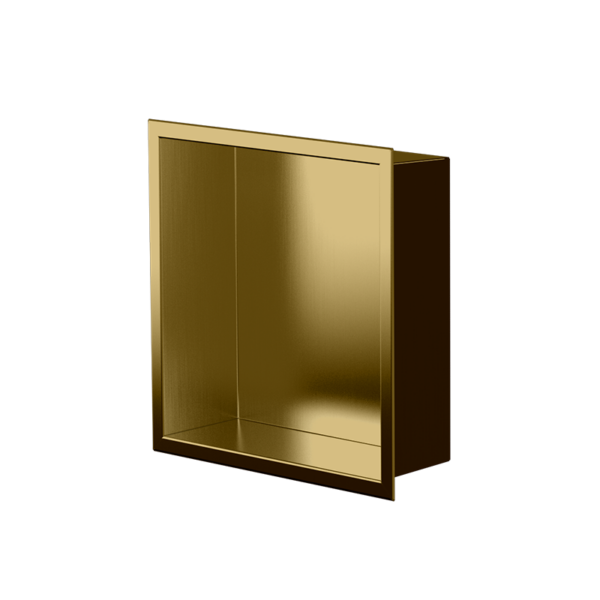 Niche murale de douche Ally 12 po x 12 po PVD or
