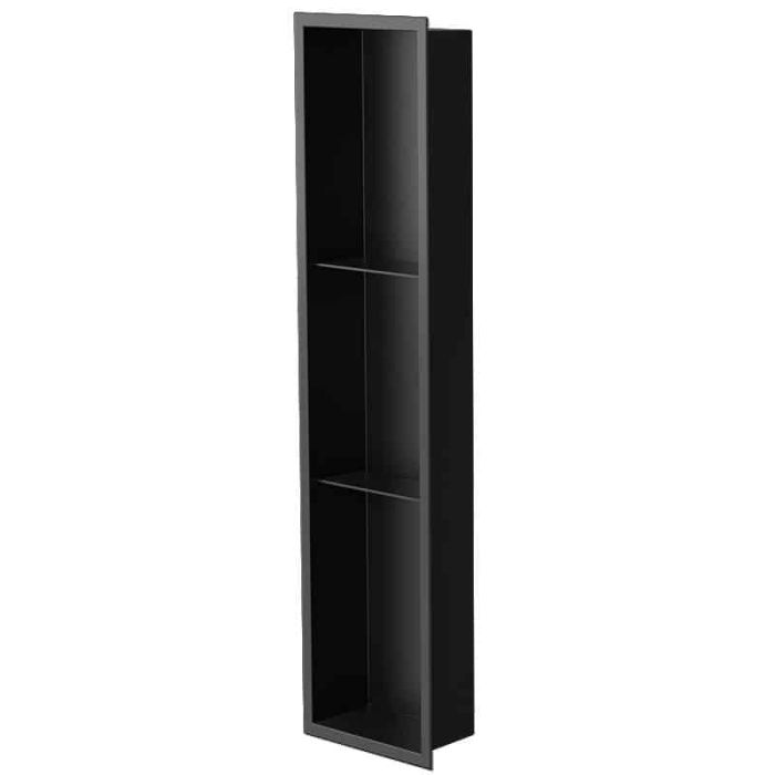 Niche murale de douche Ana 36 po x 8 po noir mat
