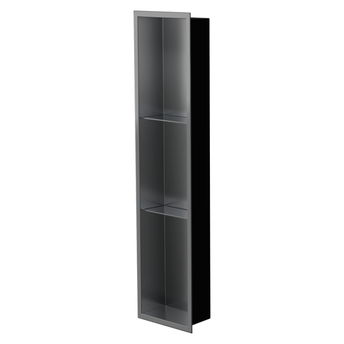 Niche murale de douche Ana 36 po x 8 po PVD noir