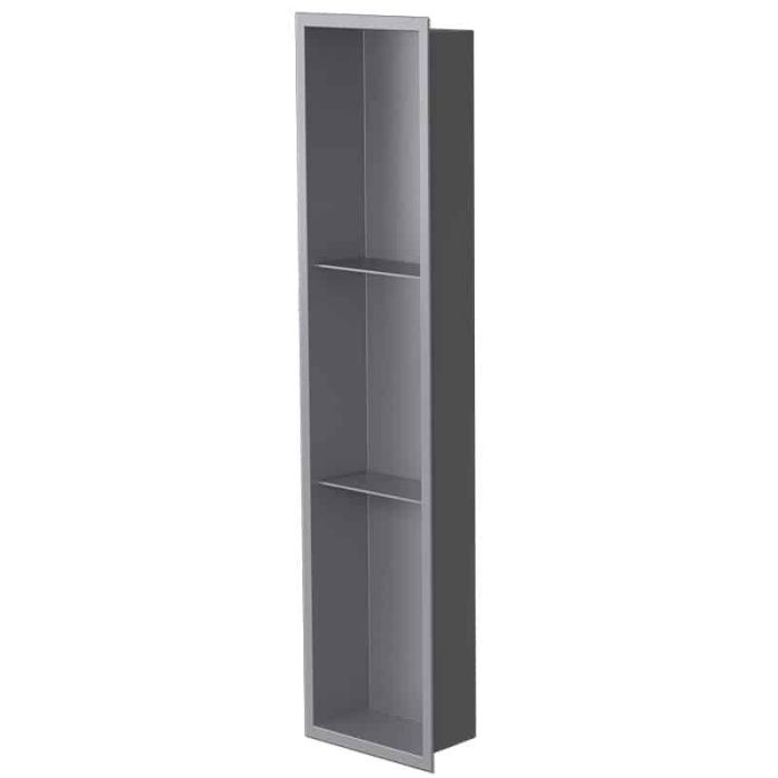 Niche murale de douche Ana 36 po x 8 po gris mat