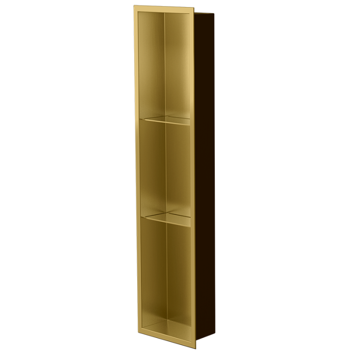 Niche murale de douche Ana 36 po x 8 po PVD or