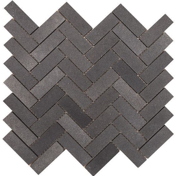 Mosaïque Basalt Gris 11.5 po x 11.5 po