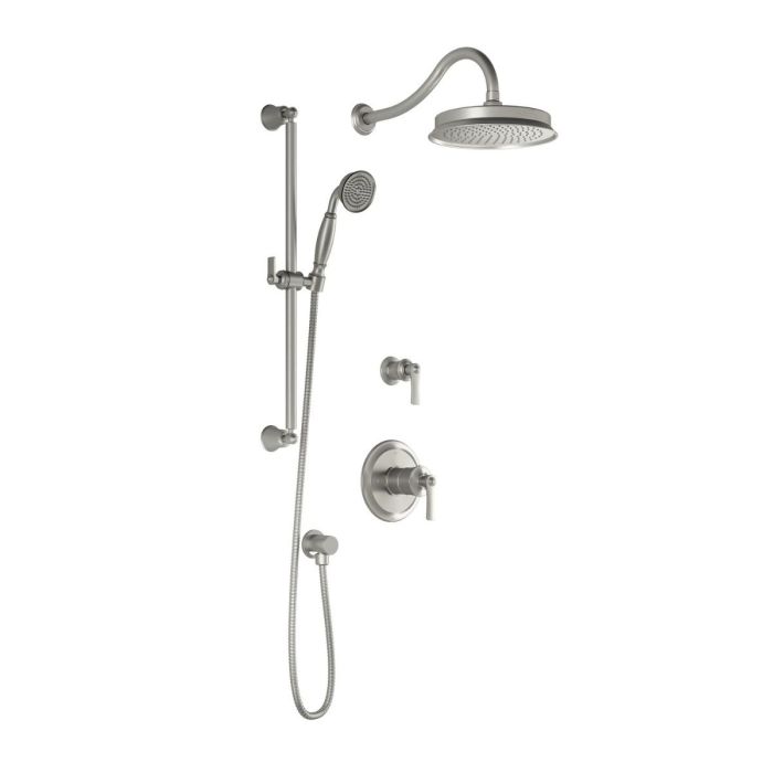 Td2 Ensemble de douche Rustik 60 po Nickel pur PVS