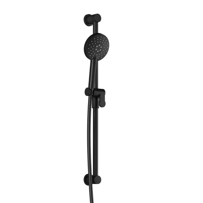 Ensemble douchette à main 2 fonctions avec rail et boyau flexible en Pvc de Accent 60 po Noir mat