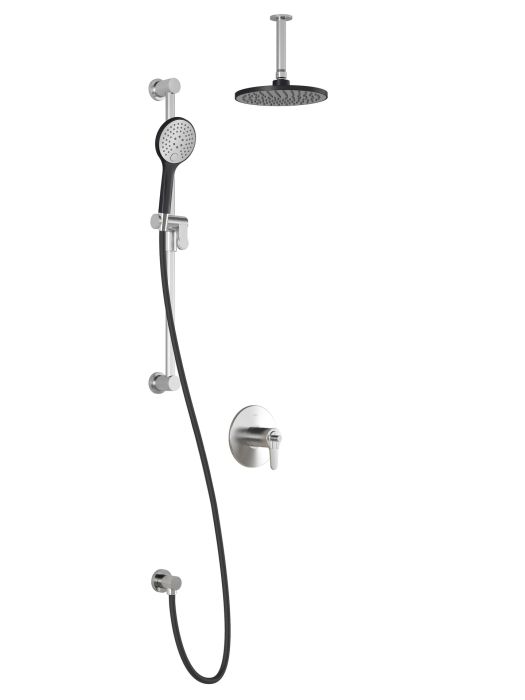 Kontour TCD1 Sytème de douche Accent (sans valve) 60 po Noir et chrome