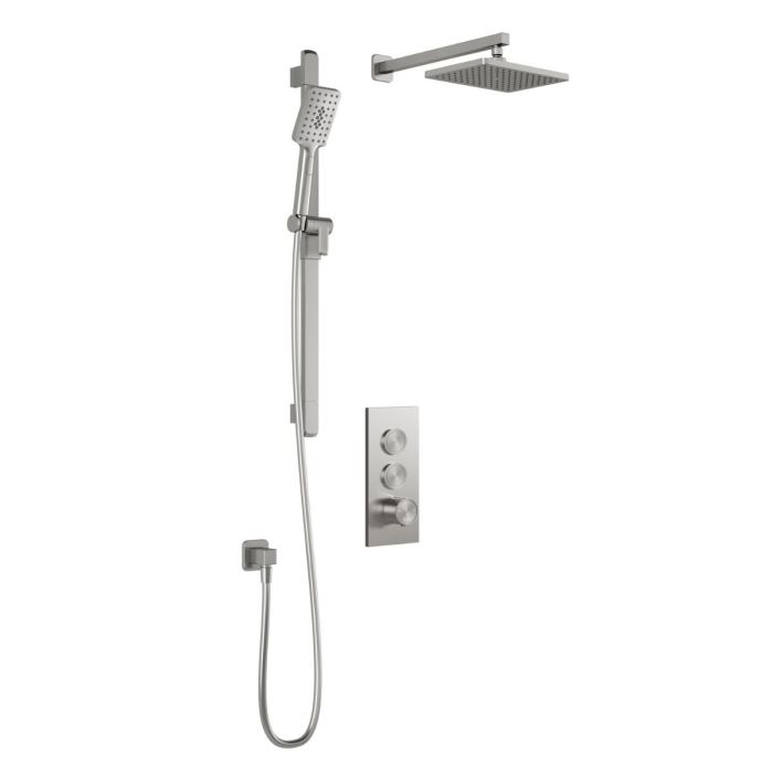 TB2 Ensemble de douche SquareOne 60 po Nickel pur PVS