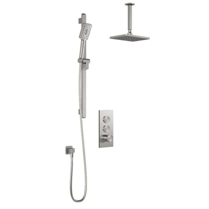 TB2 Ensemble de douche Moroka (sans valve) 60 po Nickel pur PVS