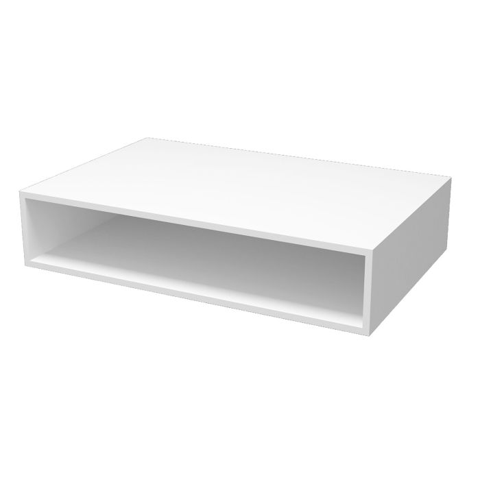 Comptoir mural 28 po x 18 po en blanc mat Comptoir ouvert
