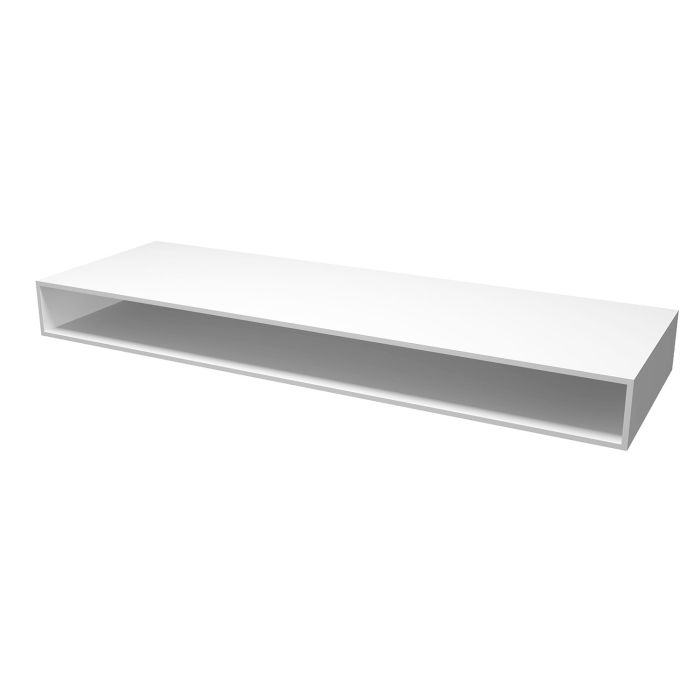 Comptoir mural 60 po x 20 po en blanc mat Comptoir ouvert