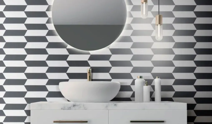 Carreau mural Decus Blanco poli et mat 10.4 po x 2.5 po