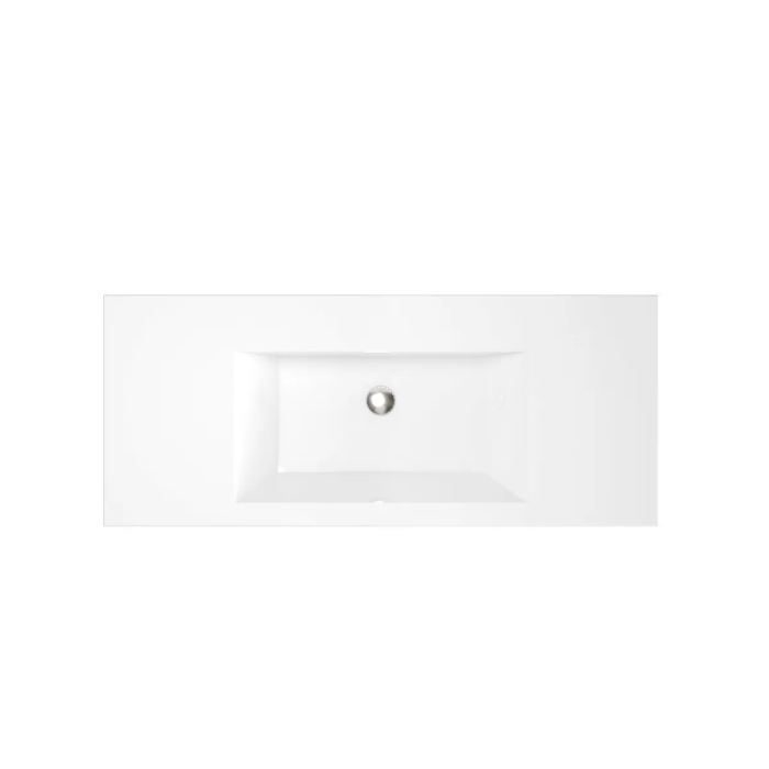 Dessus vanité Plata 48" Polymarbre blanc