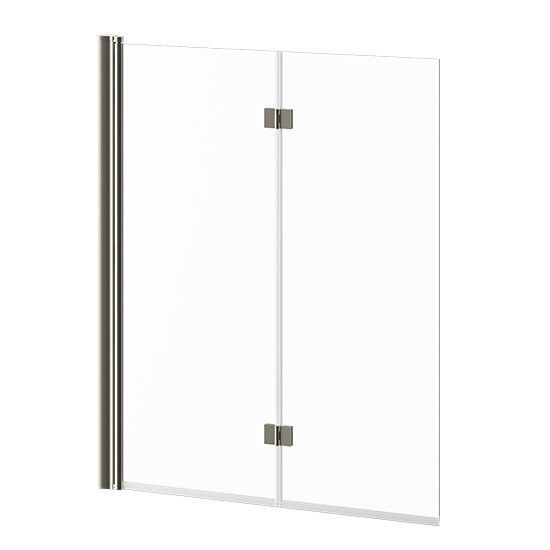 Écran de baignoire pivotant Flip 46 po x 56 po Nickel brossé