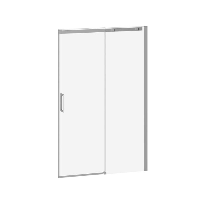 Porte de douche coulissante Vivio 48 po x 75 po Chrome