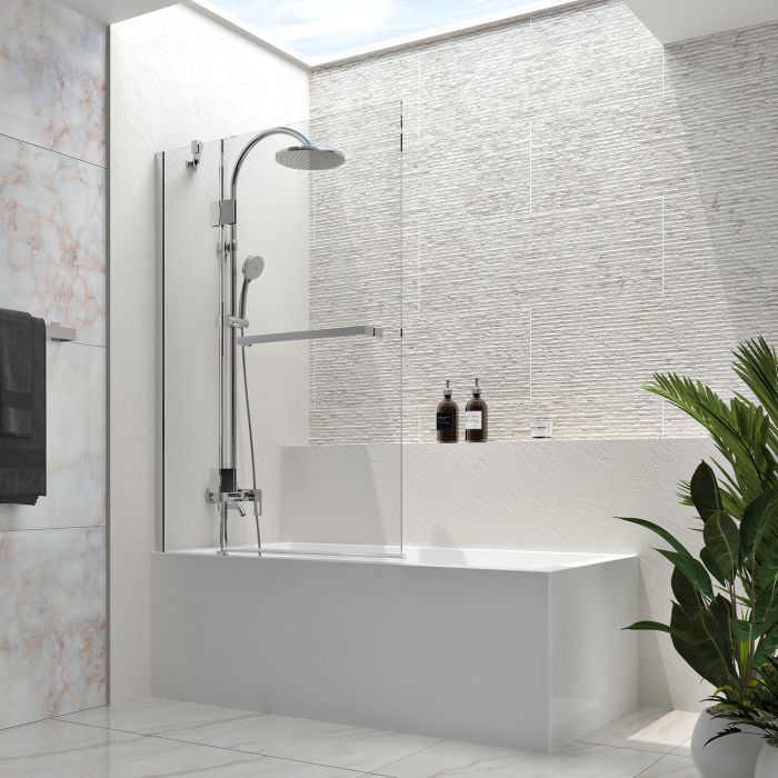 Écran de baignoire Vista 40 po chrome en alcôve