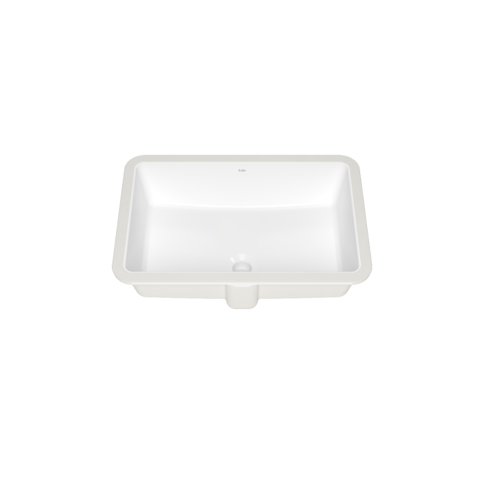Lavabo rectangulaire en porcelaine vitrifiée Ceska
