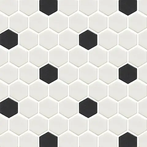 Mosaïque Geo Pattern Hex Pattern 1 mat 12 po x 10 po