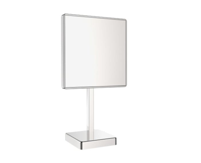 autoportant Square simple face Mirror Mirror KCM-FS-SQ-8 nickel brossé