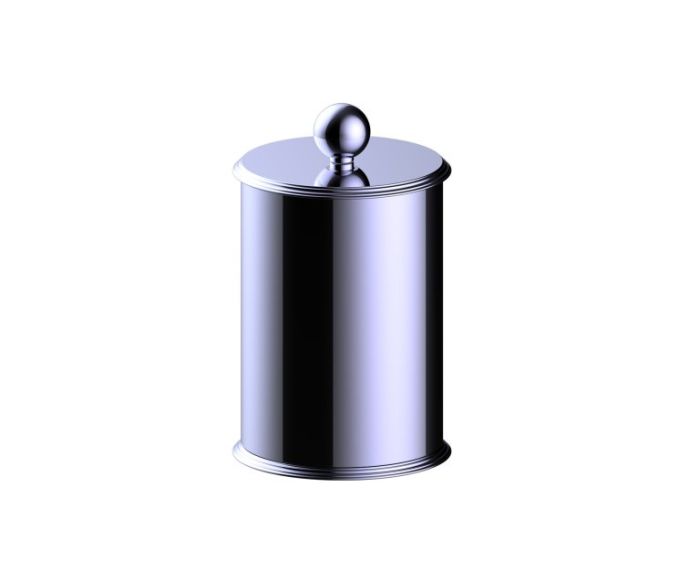 Large Size Bathroom Vanity Countertop Canister FLORENCE KCT-RD-O-L chrome poli