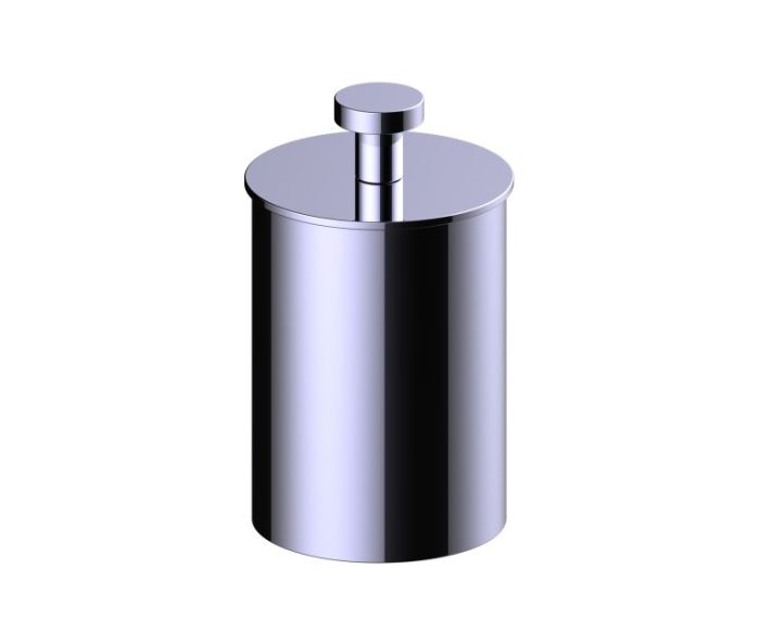 Large Size Bathroom Vanity Countertop Canister OSLO KCT-RD-T-L chrome poli